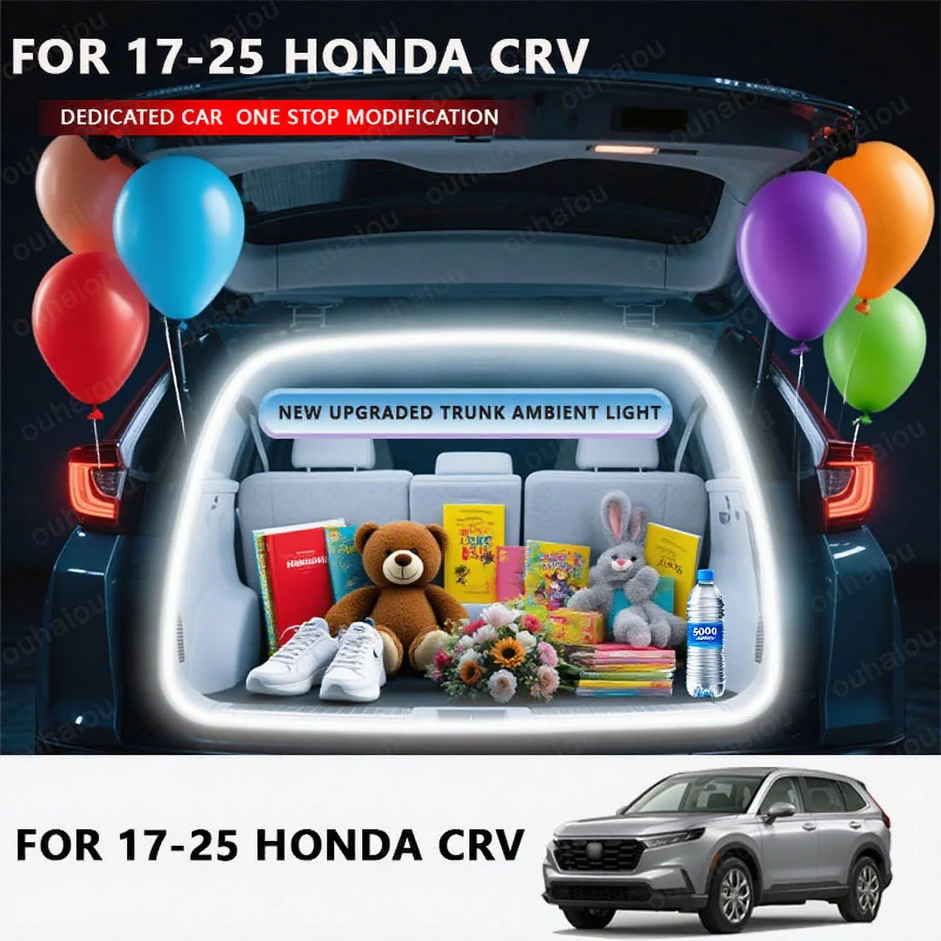 

FOR 2017-2025 HONDA CRV Trunk Light Ambient Light Conversion Parts Interior Special Conversion Parts Trunk ambient light