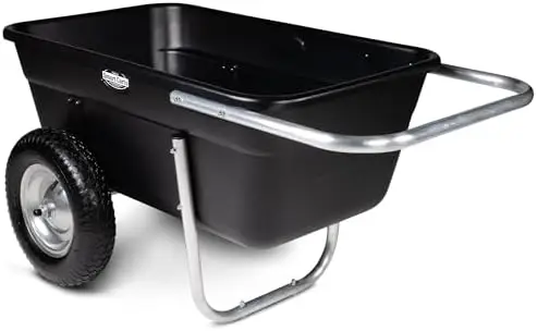 

Premium Yard Cart - Strong, Lightweight, and Perfectly Balanced (16" Air Filled Wheels)