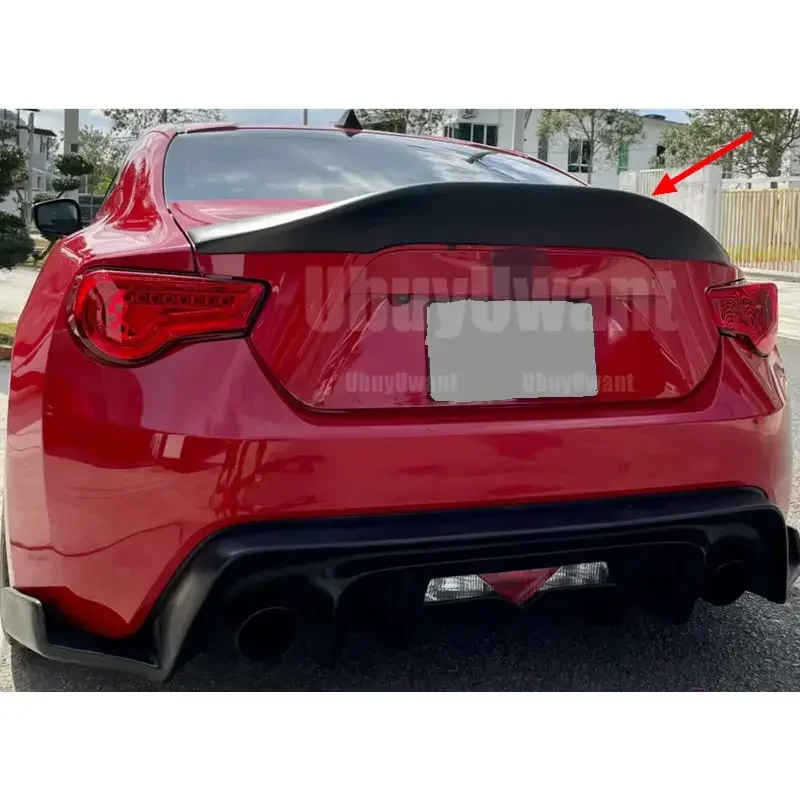 Accesorios de auto tuning, alerón trasero tipo cola de pato de fibra de carbono ABS para Scion FR-S, Toyota GT86, Subaru BRZ 2012-2018