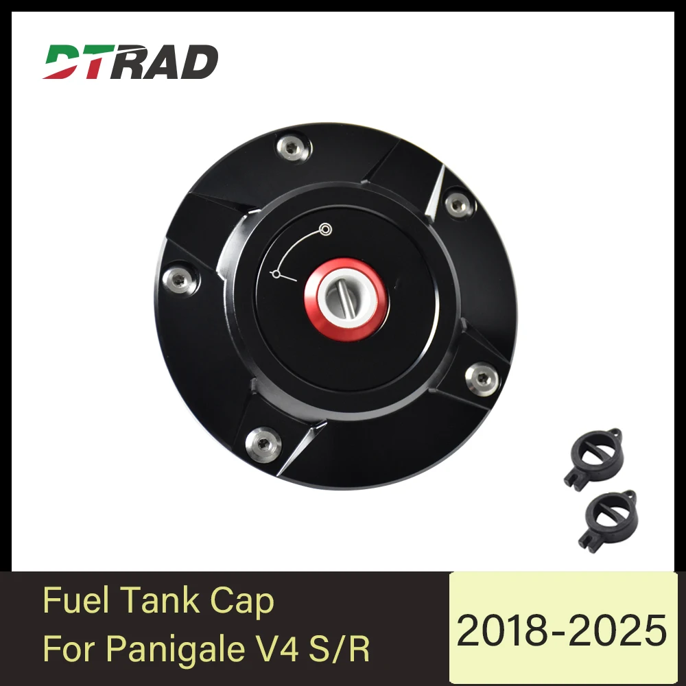 

For DUCATI Panigale V4 S / R 2018-2023 2024 2025 Racing Fuel Tank Cap With Key Airbox Cover Motorcycle Accessories