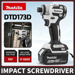 New Makita DTD173 18V Cordless Impact Driver 180 N.m Brushless Electric Drill Screwdriver Multi-function Household Tool