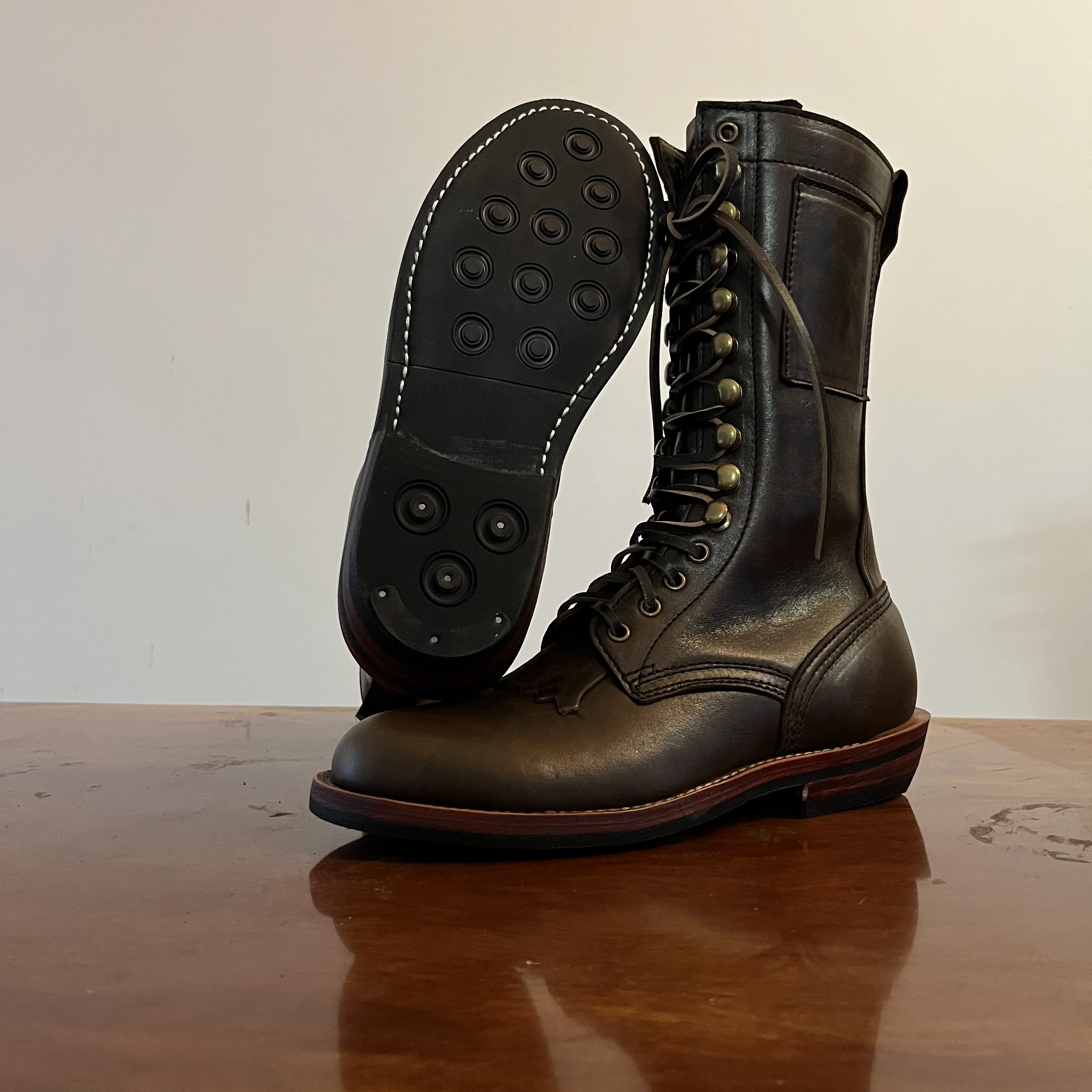 H950 RockCanRoll Super Quality Handmade Goodyear Welted Skill Japan Horsehide Boot Size 35-50