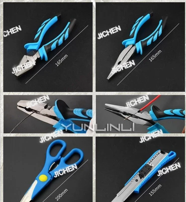 JC NHand Tool Set Manual Hardware Tools Electrician Repair Kit With Soldering Iron Multimeter SocketBrand New, SBrand New, Ship