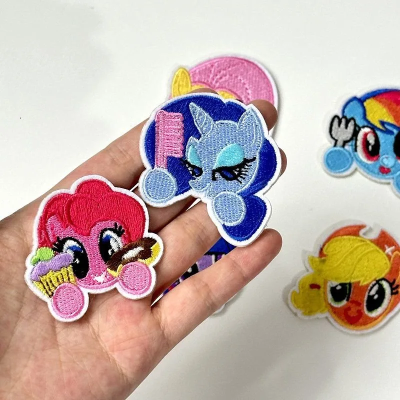 My Little Pony Twilight Sparkle Pinkie Pie Schattig karakter borduurstickers mode kleding gat patch kledingaccessoires