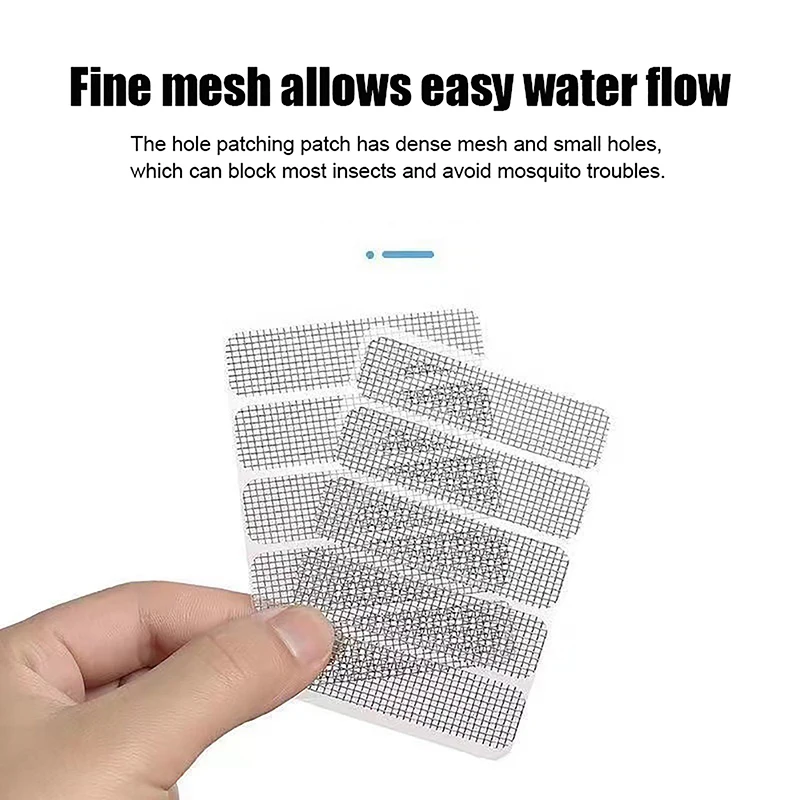 1/10Pcs Window Screen Patch Exhaust Grille Window Door Drainage Hole Anti-mosquito Paste Mesh Screen Invisible Repair Subsidy