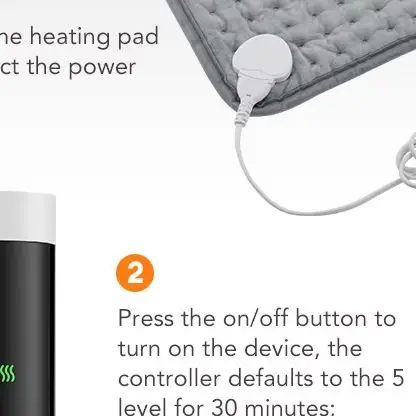 US Stock Electric Heating Pad Pet Heat Mat with 9 Levels Constant Temp 4 Mode Timer Body Warming Thermal Mat for Abdomen Hand