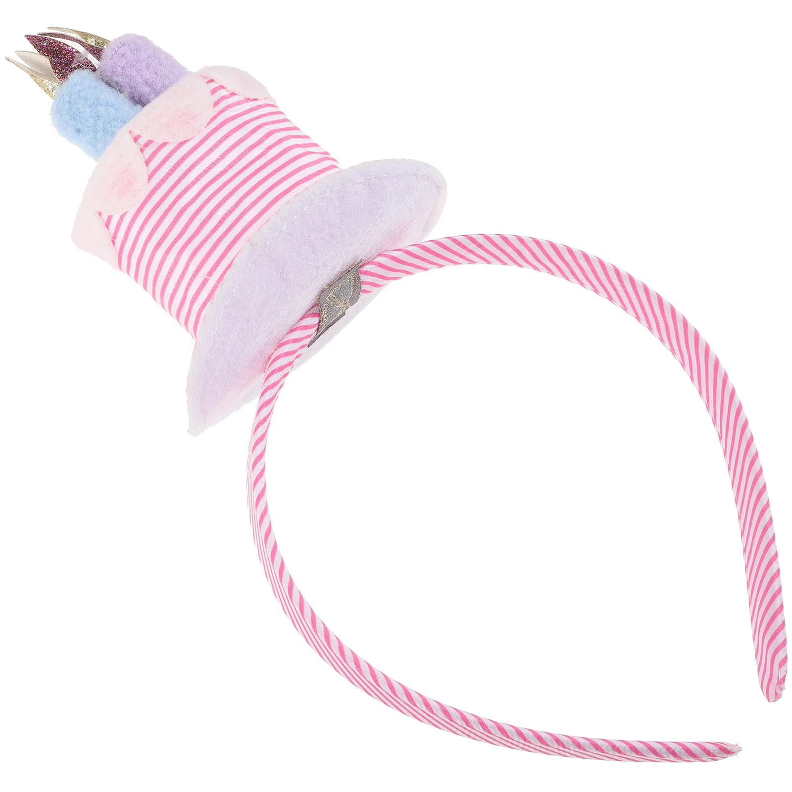 

1pc Birthday Hair Hoops Kids Party Headband Adorable Hair Decoration Lovely Birthday Headpiece Foil Hat Shape Premium Durable