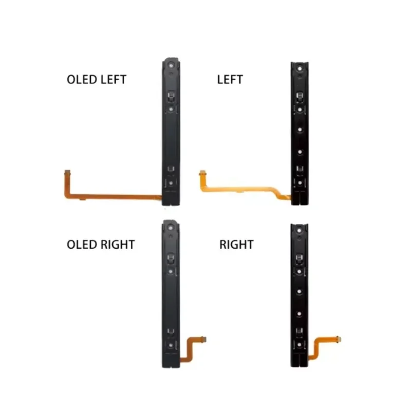 DD Left Right Slide Rail with Sensor Flex Cable Replacement Slider Bracket for NS Switch OLED Game Console