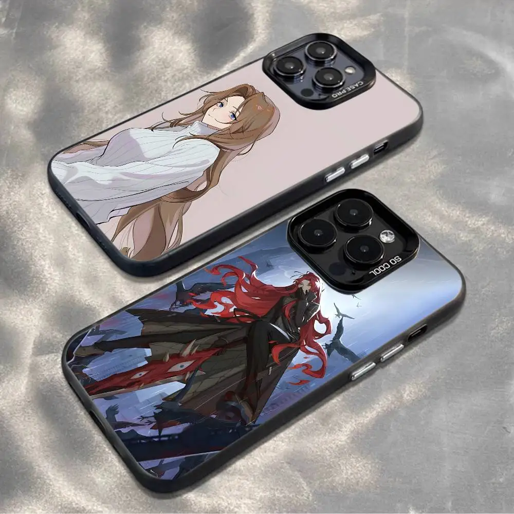 

L-Library Of Ruina Game Phone Case For iPhone 16,15,14,13,12,11,Mini,Pro,MAX,plus,Black Matte Shockproof Cover