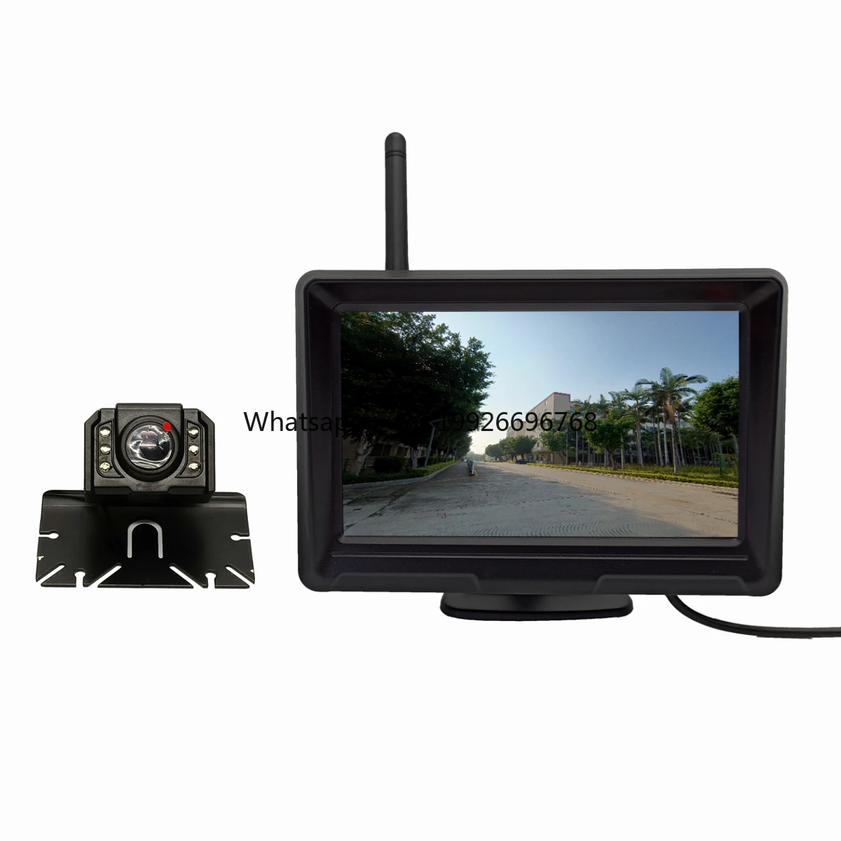 

5 Inch Wireless Mini Monitor With Car Front Rear View Camera 2.4G WiFi TV LCD Small Monitor Waterproof Car Camera System Set