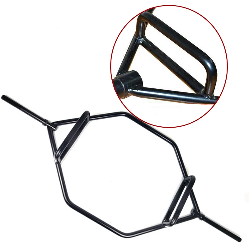 

20kg Steel Hex Trap Barbell, 1inch Chrome Solid Gym Weightlifting Bar