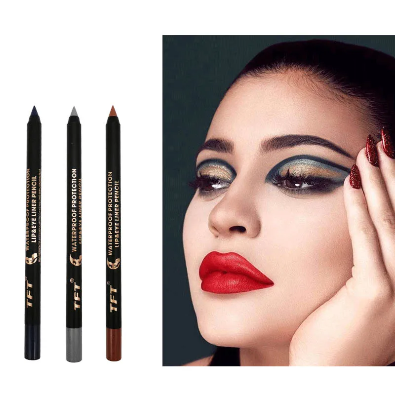 Long Lasting Eyeliner Pencil Colourful Pigment Waterproof Blue Black White Color Gel Eye Liner Pen Makeup Eye Beauty Cosmetics