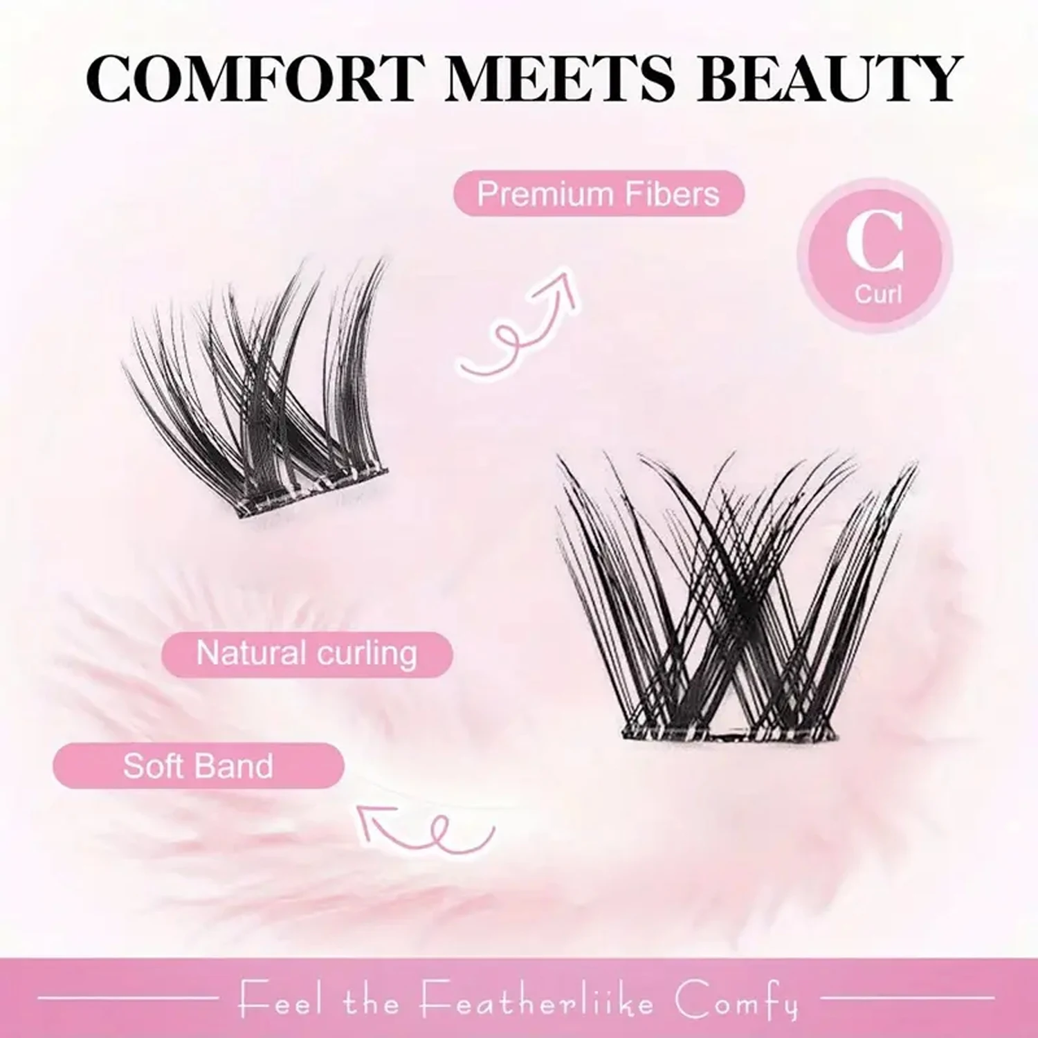 Pestañas autoadhesivas Pestañas postizas autoadhesivas de 11-12 mm Ojo de gato esponjoso y grueso Aspecto natural 120 piezas Juego de pestañas prensadas tenues con pinzas Reutilizables para uso de prueba de principiantes