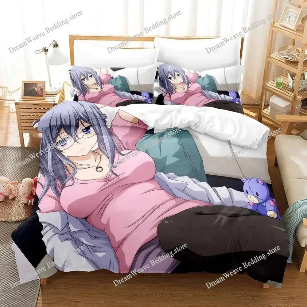 Date A Live Tokisaki Kurumi Bedding Set Duvet Cover Bed Set Quilt Cover Pillowcase Comforter King Queen Size Boys Adult Bedding7
