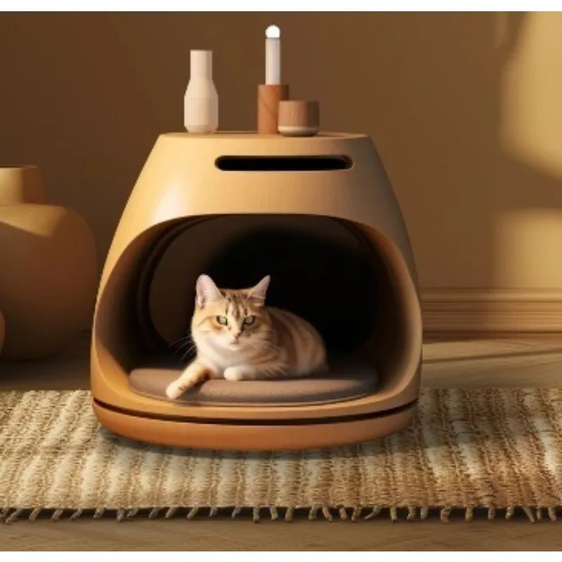 

Nightstand Cat House Cozy Cat Homeat Bed Luxury for Pet Furniture