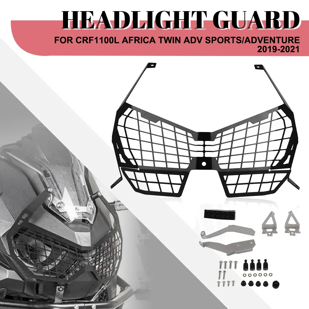 

Motorcycle Accessories For HONDA CRF1100L AFRICA TWIN ADV SPORTS/ADVENTURE 2019 2020 2021 Headlight Guard Protector Mesh Grille