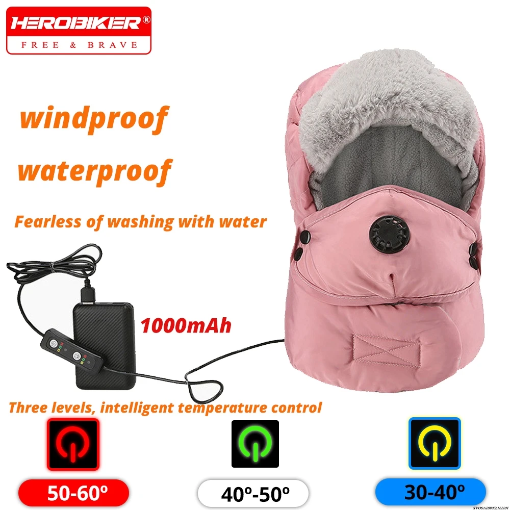 

Winter Outdoor Motorcycle Cycling Cold Proof Hat Ear Protection Hat Men Women Mask Neck Warmer Scarf Helmet Hood Ski Neck Warmer