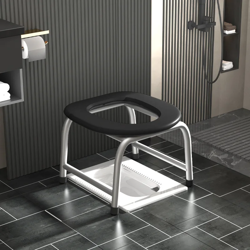 

Non-folding Toilet Chair Maternity Toilet Stool Household Stool Chair Disabled Squatting Mobile Toilet Stool