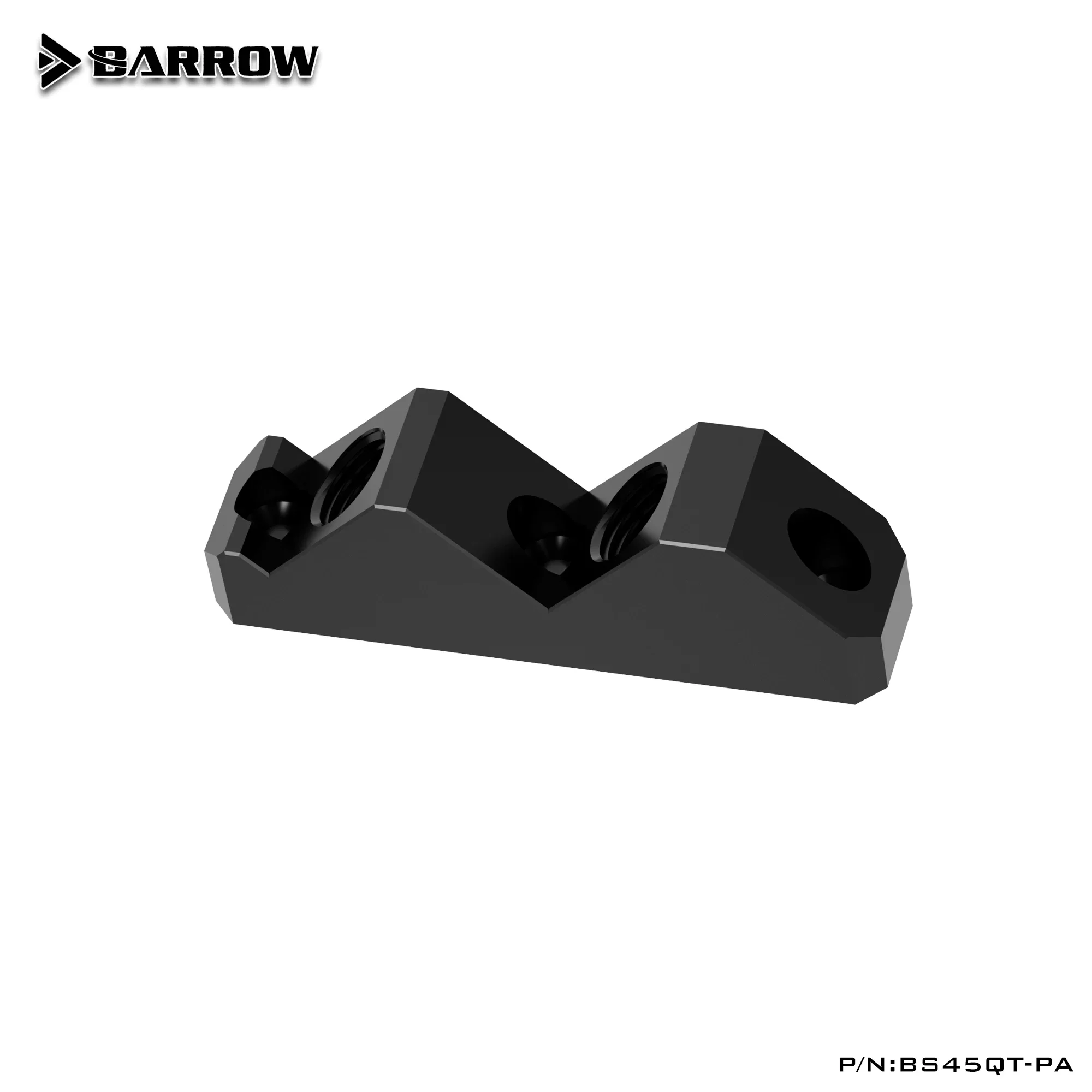 

Блок обновления соединения графического процессора BARROW 45 градусов — прозрачный/черный POM для системы водяного охлаждения BS45QT-PA