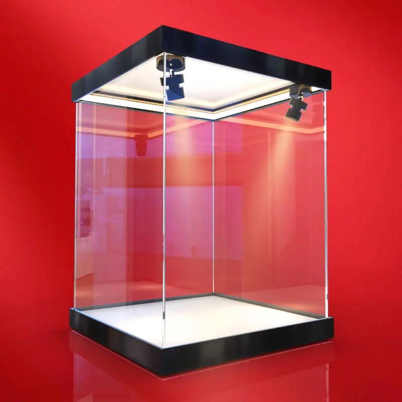 Lighting High Transparent Acrylic Display Box For Lego Model Dust-proof Animation Figure Cartoon Figure Storage Box Container