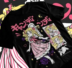 Candy Candy T-Shirt shojo riyoko ikedarose of versailles Kawaii Soft Tee