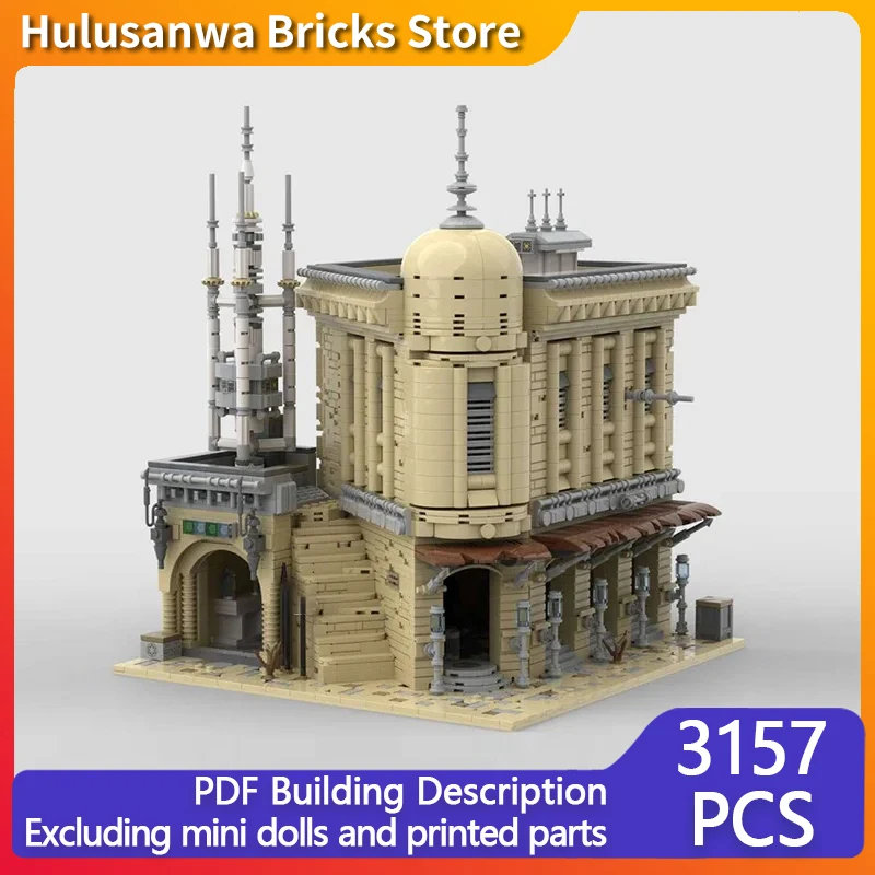 Star Movies Model MOC Building Bricks Space Boutique Cosmos Hotel Modular Technology Gifts Holiday Assemble Children Toy Suit