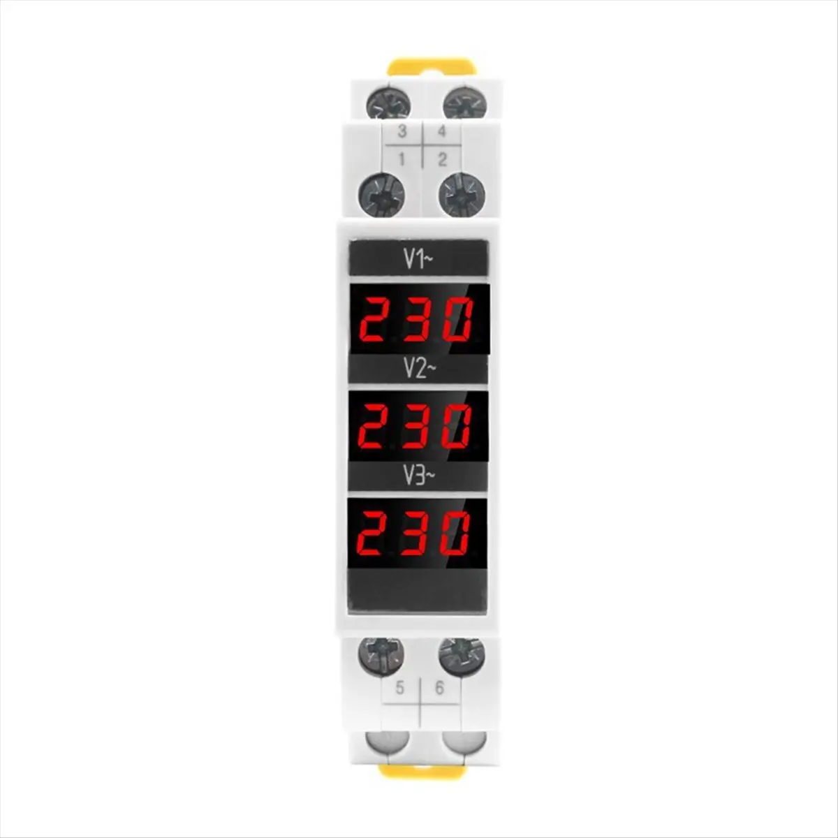 AA83 Modular LED Digital Three-Phase Voltmeter for Din Rail Voltage Meter AC80-500V