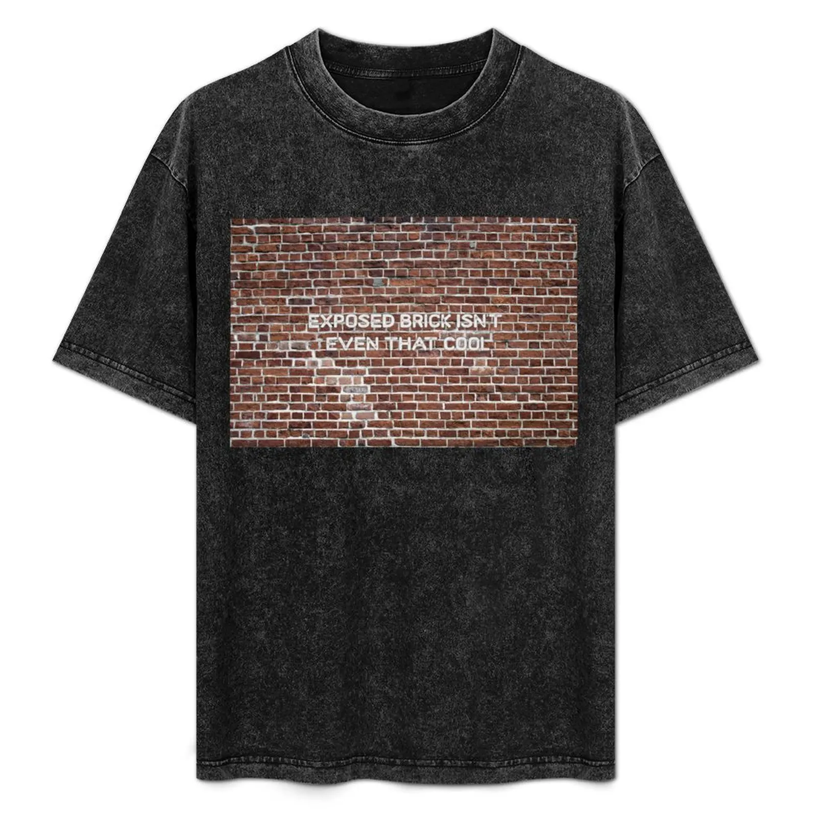 

Exposed Brick isn't even that cool T-Shirt Big Size Simple T-Shirt