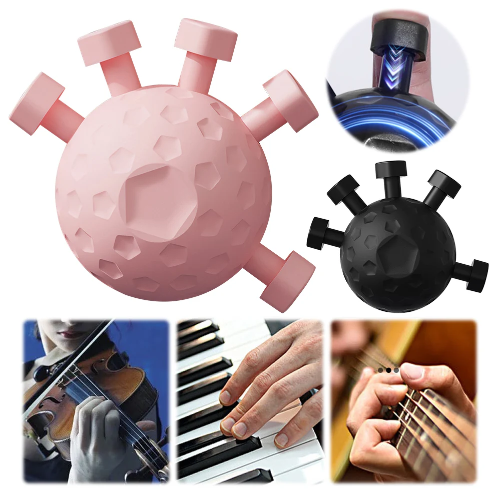 Finger Hand Strengthener Ergonomic Hand Ball Gripper Exerciser Anti Slip Finger Grip Muscle Strengthener for Musicians Athletes