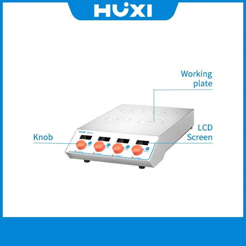 HUXI 2-Position Laboratory Magnetic Stirrer SS316 Lab Mixer Customizable OEM Support No Heating Magnetic Stirrer