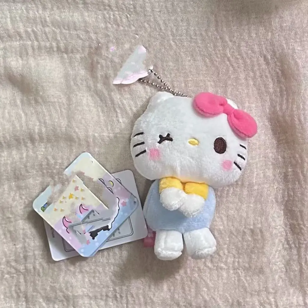 Hello Kitty Rucksack-Schlüsselanhänger, Cartoon-Anime, süßer weicher Rucksack, Schlüsselanhänger, Geschenke für Freunde, Mädchen, Kindergeburtstagsgeschenk