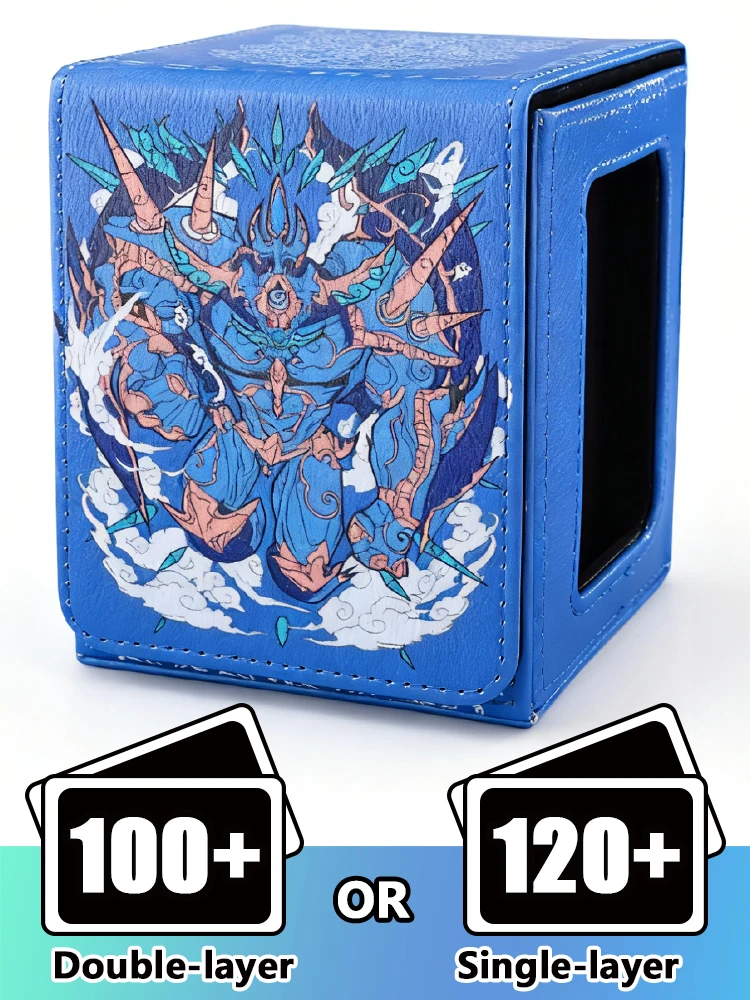 Fenêtre d'affichage de boîte de pont MTGCard série dieu égyptien, boîte de rangement de cartes à collectionner, peut contenir plus de 120 cartes à manches simples pour YGO PTCG