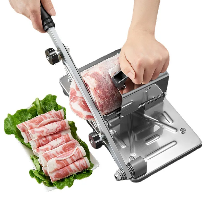 GIANghts-Trancheuse à légumes pour ventre de porc, processeur de viande congelée, machine à découper, coupe-rouleaux de mouton, trancheuse facile à fruits, accessoire de cuisine