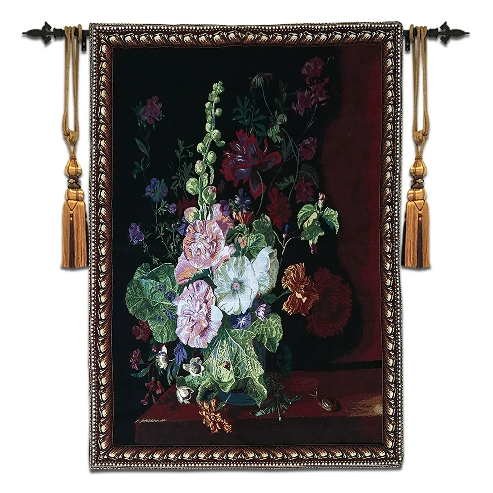 European Art Tapestries Murals Wall Carpets Goblin Tapestry Morning Glories 100cm x 138CM