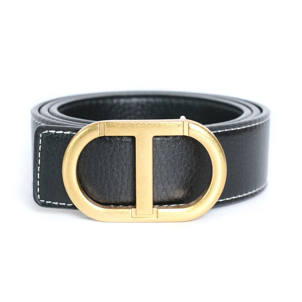 2025 Top Luxury Designer Brand Pin T Buckle Belt Men High Quality Women Genuine Real Leather Dress Strap for Jeans Waistband