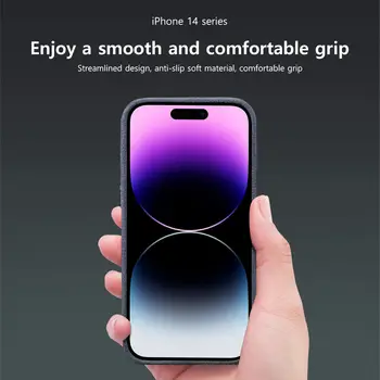 Pouzdro Magsafe z měkké semišové kožešiny do auta s magnetickým zadním krytem pro iPhone 13 Pro Max 14Pro 13Pro 13 Mini 14 Plus 10 nejlepší prodej MagSafe pro iPhone 14 Pro Max - №10