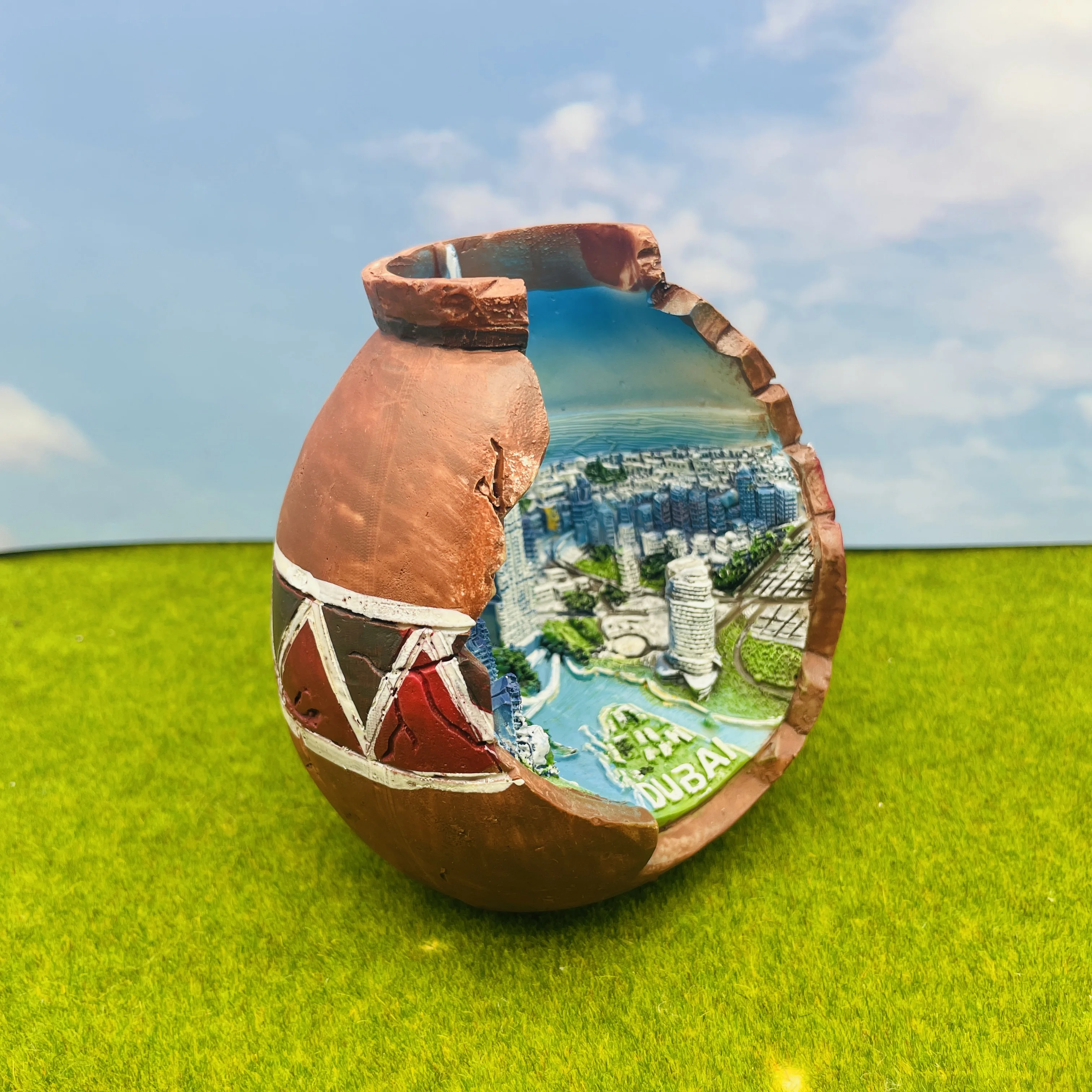 Adorno artístico de Dubái Burj - Resin Art Dubai reseña y precio