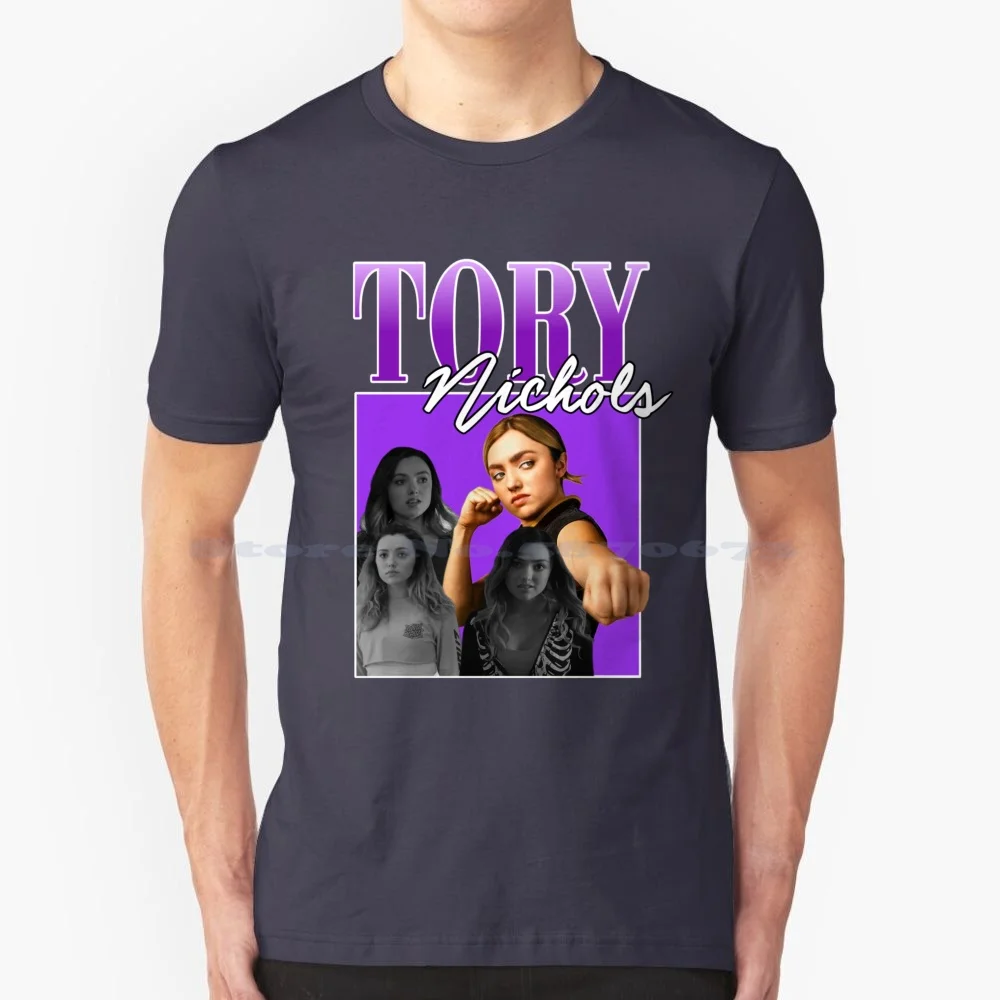 Tory Nichols Kai Vintage Style T Shirt 100% Cotton Tee Tory Nichols Kai Peyton List Purple Vintage