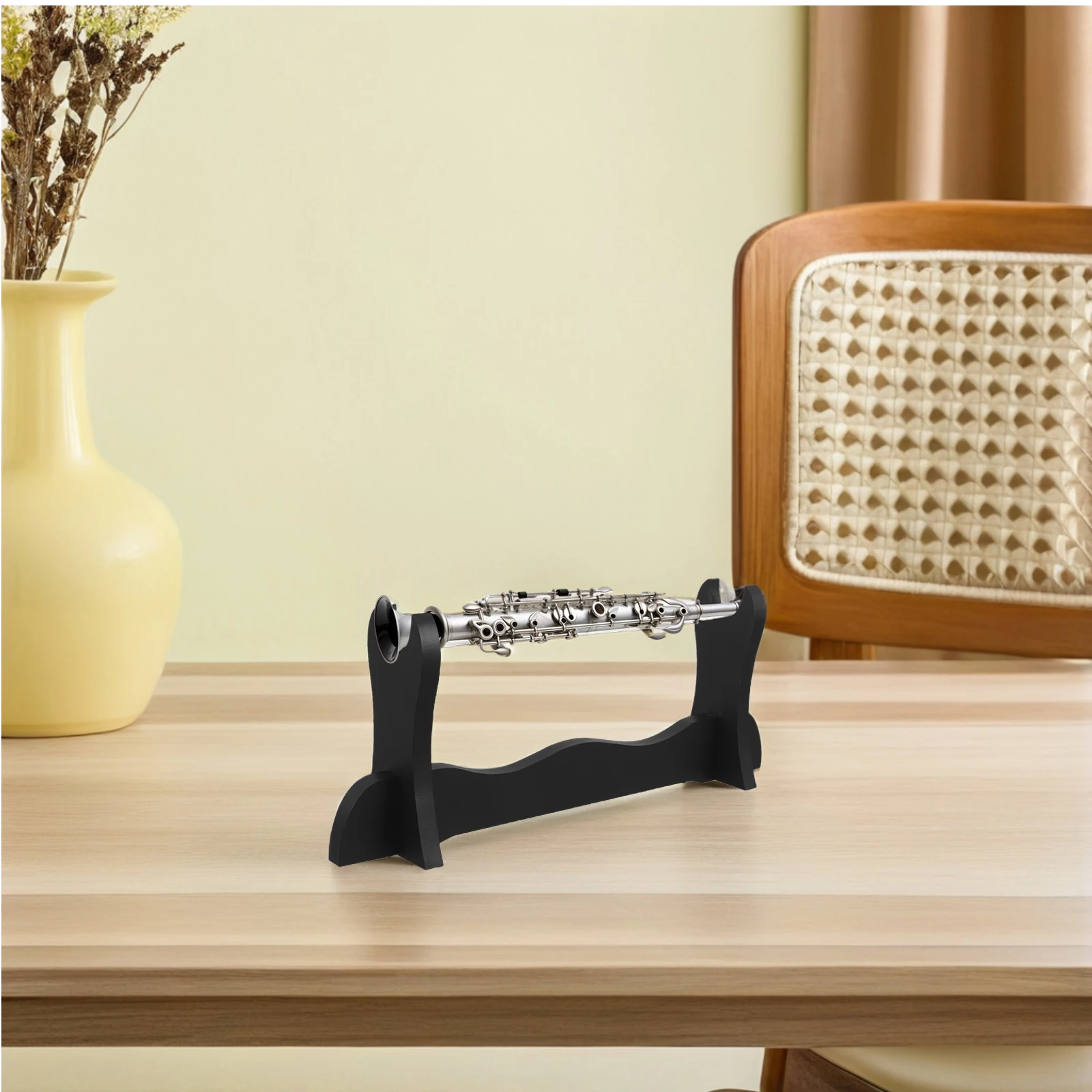 

Recorder Display Stand Flute Accessories Black Desktop Bracket Decorative Sword