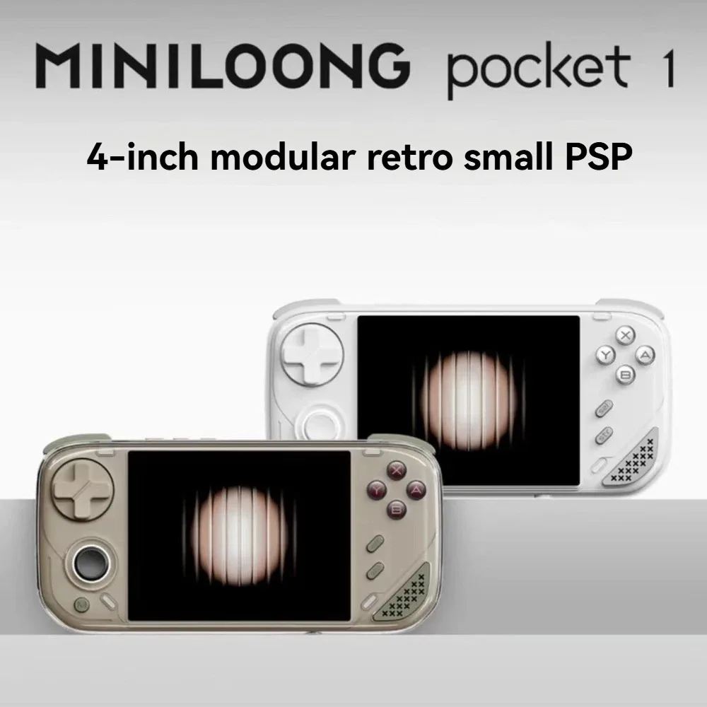 MINILOONG Pocket1 Handheld Game Players Modular Open Source Games Console Retro Detachable Shell Nostalgic Arcade Game Console