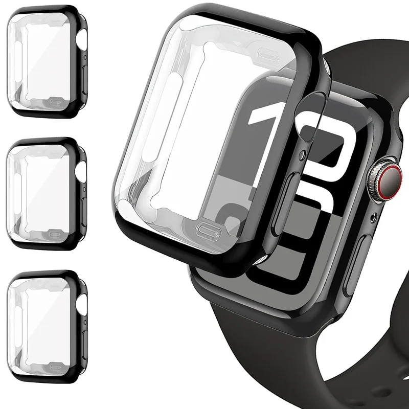 TPU Case for Apple Watch 10 11 46mm 42mm Cover Screen Protector for Iwatch Series 9 8 7 6 5 45mm 41 40 44mm Anti-scratch Bumper