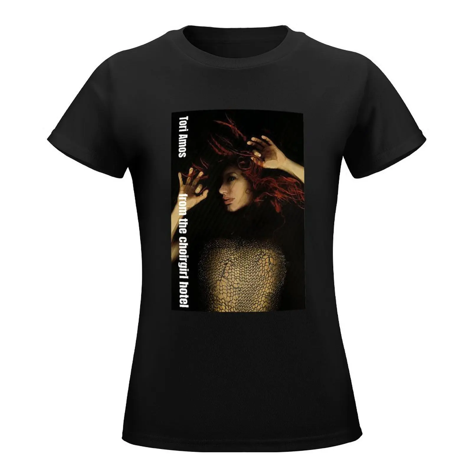 Tori Amos From The Choirgirl Hotel Side FontArt Album T-Shirt female Female clothing workout shirts for Women