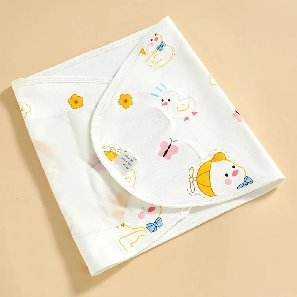 Comfortable Anti-startle Sleeping Bag Cotton Cartoon Swaddle Blanket Single Layer Newborn Wrap