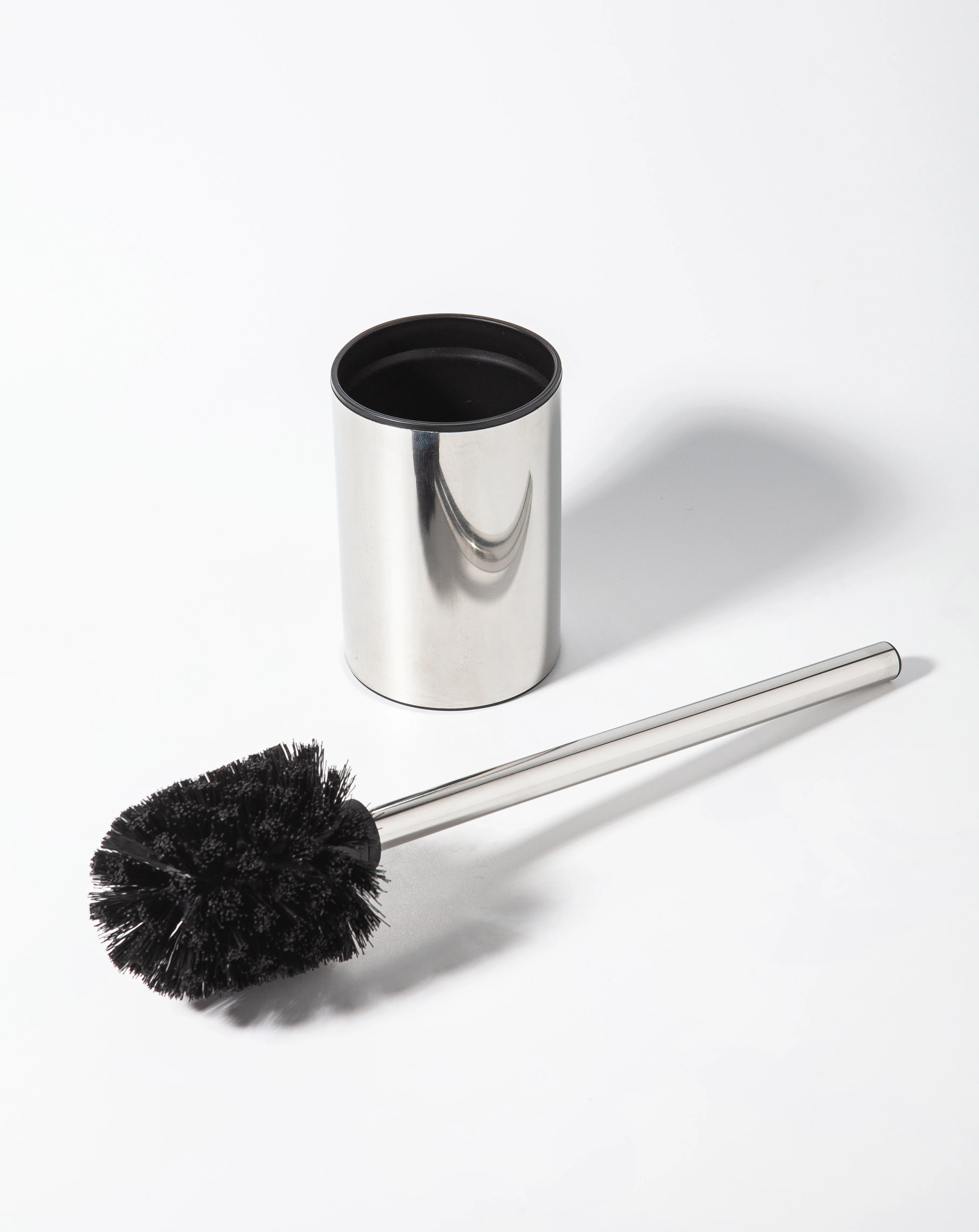 Toilet Brush and Holder 304 Set Stainless Steel for Bathroom Long Handle Toilet Brush(Silver)