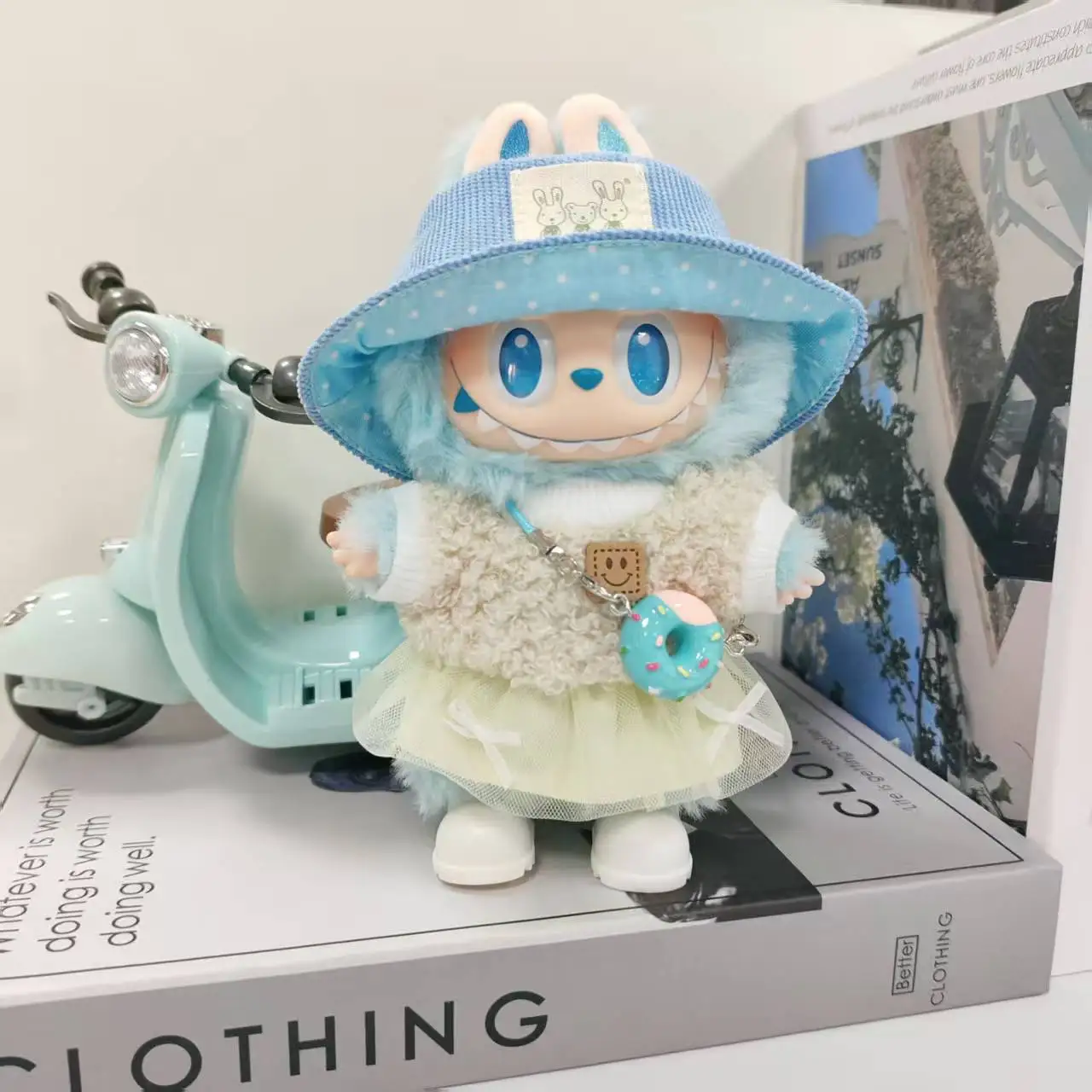 Ubranka dla mini lalek, akcesoria dla koreańskich idolów Kpop Exo, pasujące na lalki Labubu Idol 15-17 cm, bawełniany strój wymienny dla lalek 10cm, prezent odzieżowy.
