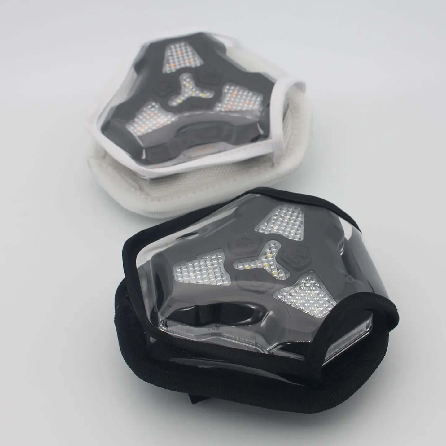 Magnetic Rechargeable Red Blue Strobe Waist Light Portable Anti-collision Warning Lamp for Construction Traffic Cone