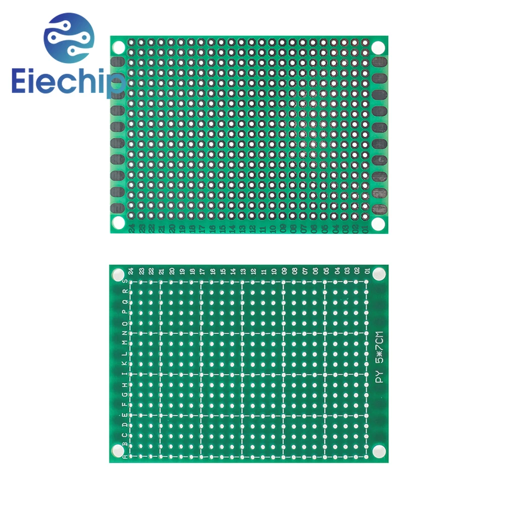 10pcs/lot 5*7CM Universal PCB Board Single Side Prototype Board Green DIY Universal Circuit Boards Electronic Kit