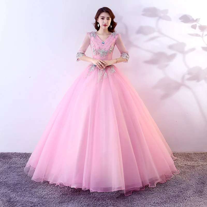 

Colorful Wedding Dress, New Stage, Beautiful Voice, Solo Performance Costume, Art Exam Dress, Long Fluffy Dress, Host Costume