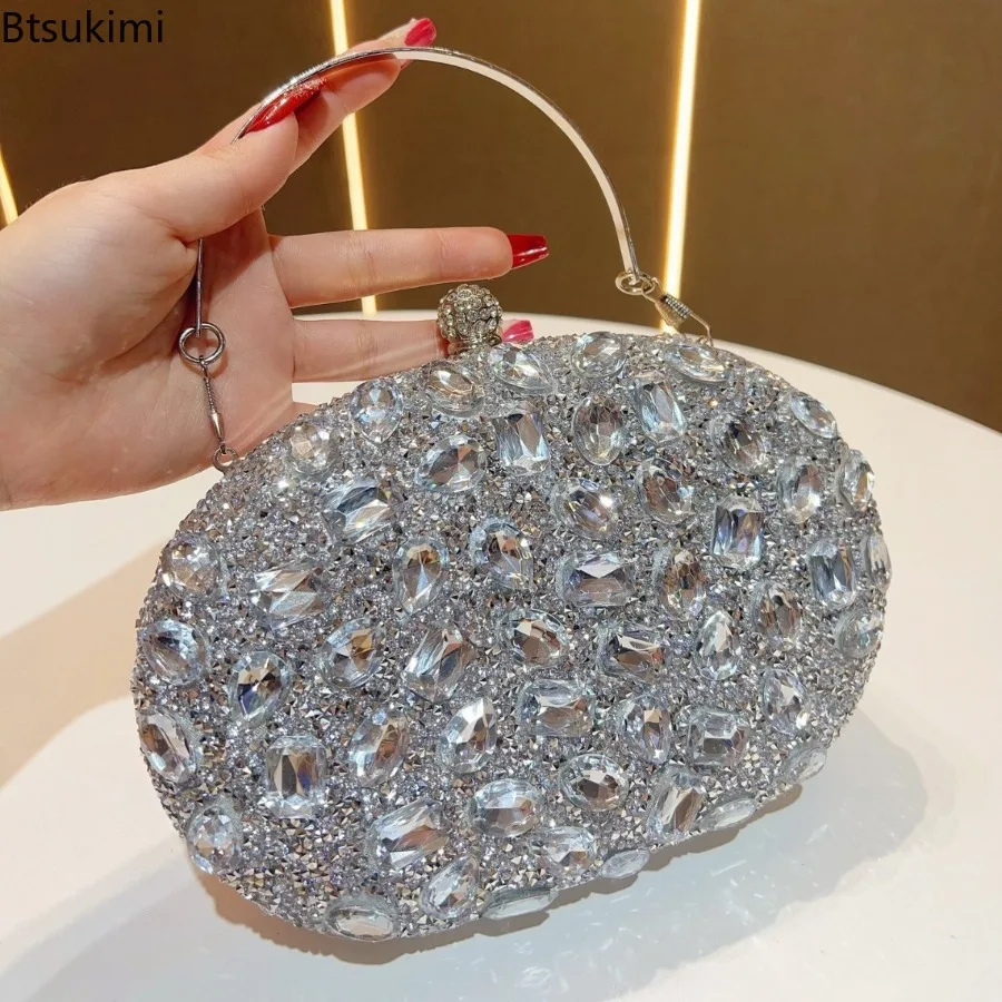 Bling Bags for Women Wedding Clutch Bag Party Purses and Handbags Women's Evening Bag Luxury Diamond Design Chain Shoulder Bags