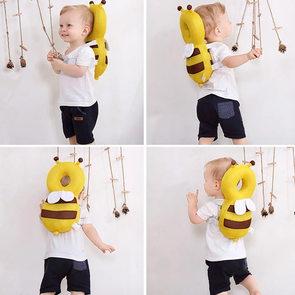 مجموعة واحدة من وسائد الأطفال المقاومة للسقوط ومضادة للسقوط، وسادة حماية للحيوانات قابلة للتنفس، أشرطة أفقية قابلة للتعديل، وسادة واقية للرأس #2